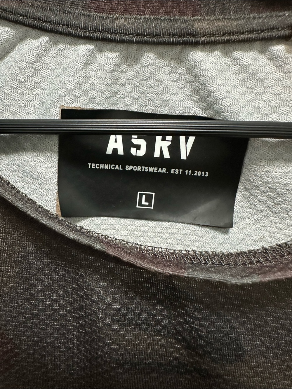 ASRV Men’s Short-Sleeve Camo Performance Tee Black Burgundy see pics for flaws - Picture 3 of 13